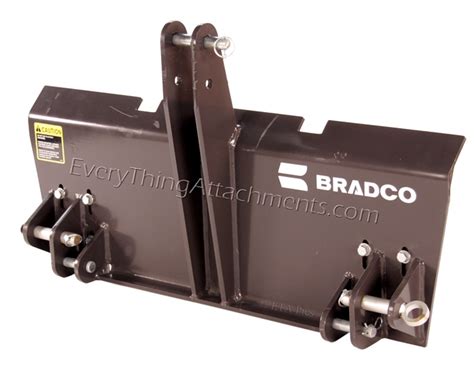 adaptor for skid steer backhoe to tractor 3pt hitch|bradco skid steer adapter attachment.